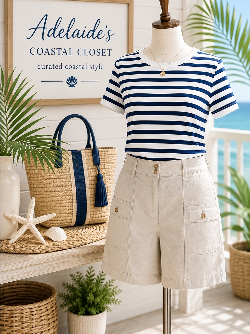 Talbots Shorts Soft Linen Blend Utility Shorts Size 12 Cotton Stretch EUC - Picture 1 of 6